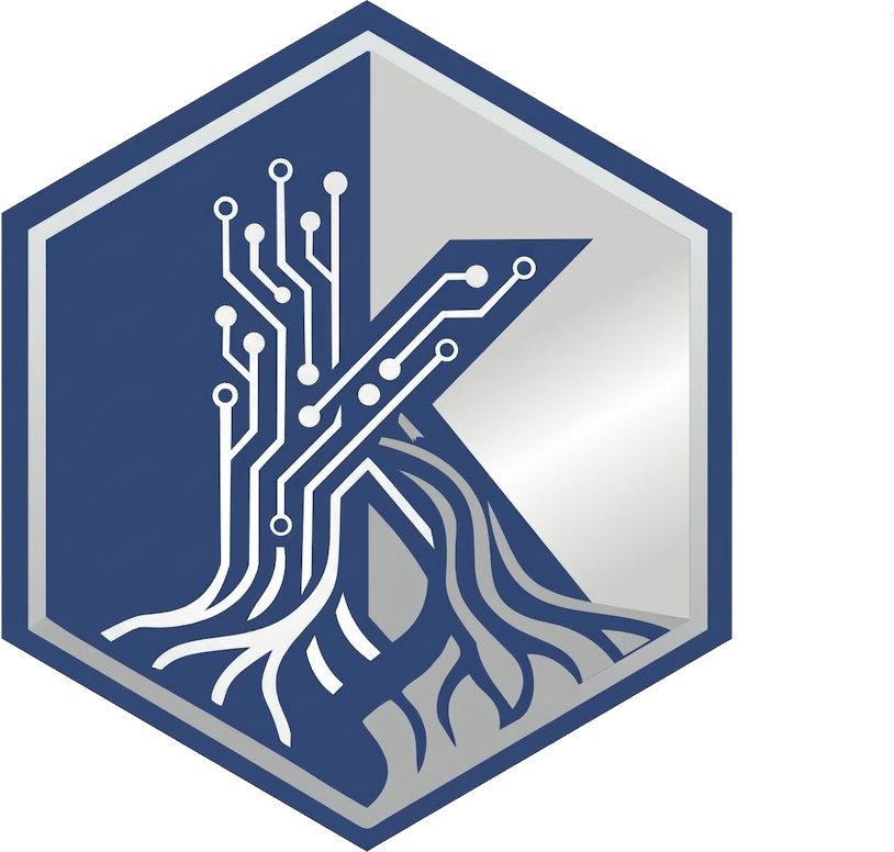 Kritrim System — hexagonal K logo